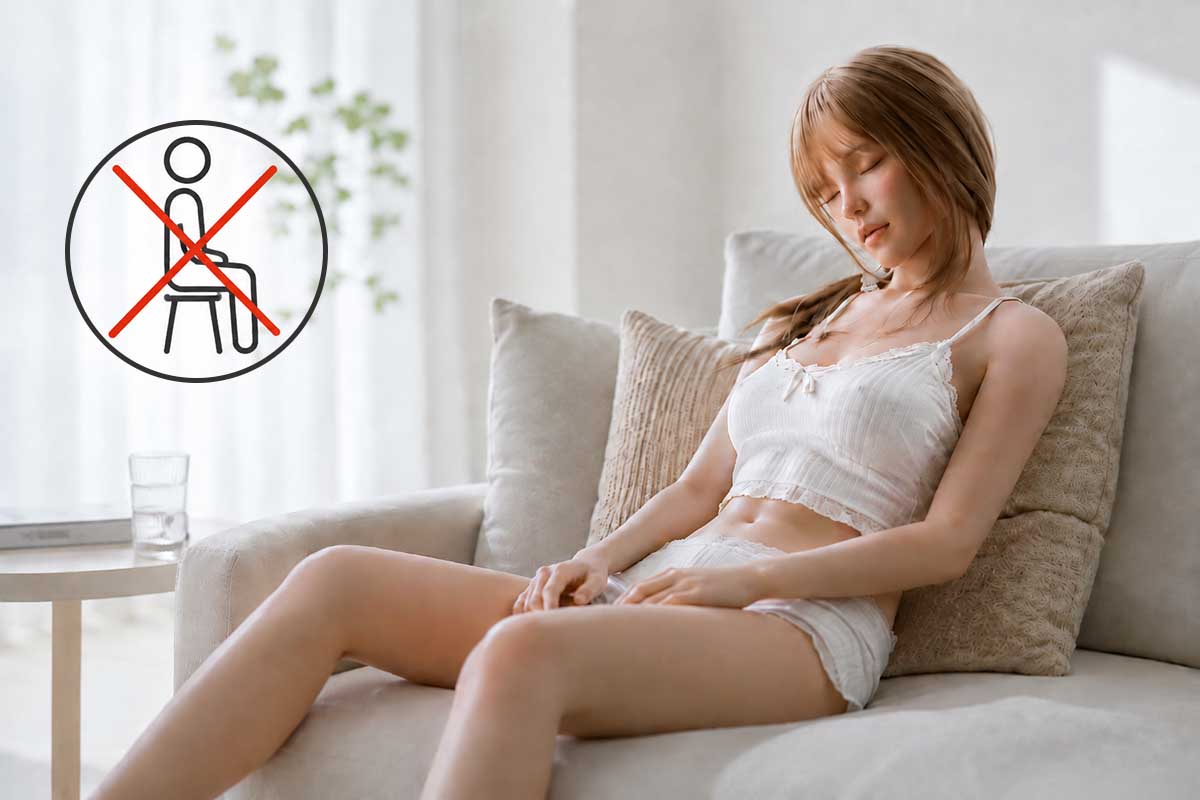 Poupée sexuelle assise